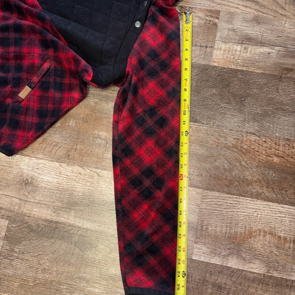 Cozy Women’s Plaid Sweatshirt in Red and Black Size Medium Maurices - Picture 5 of 7